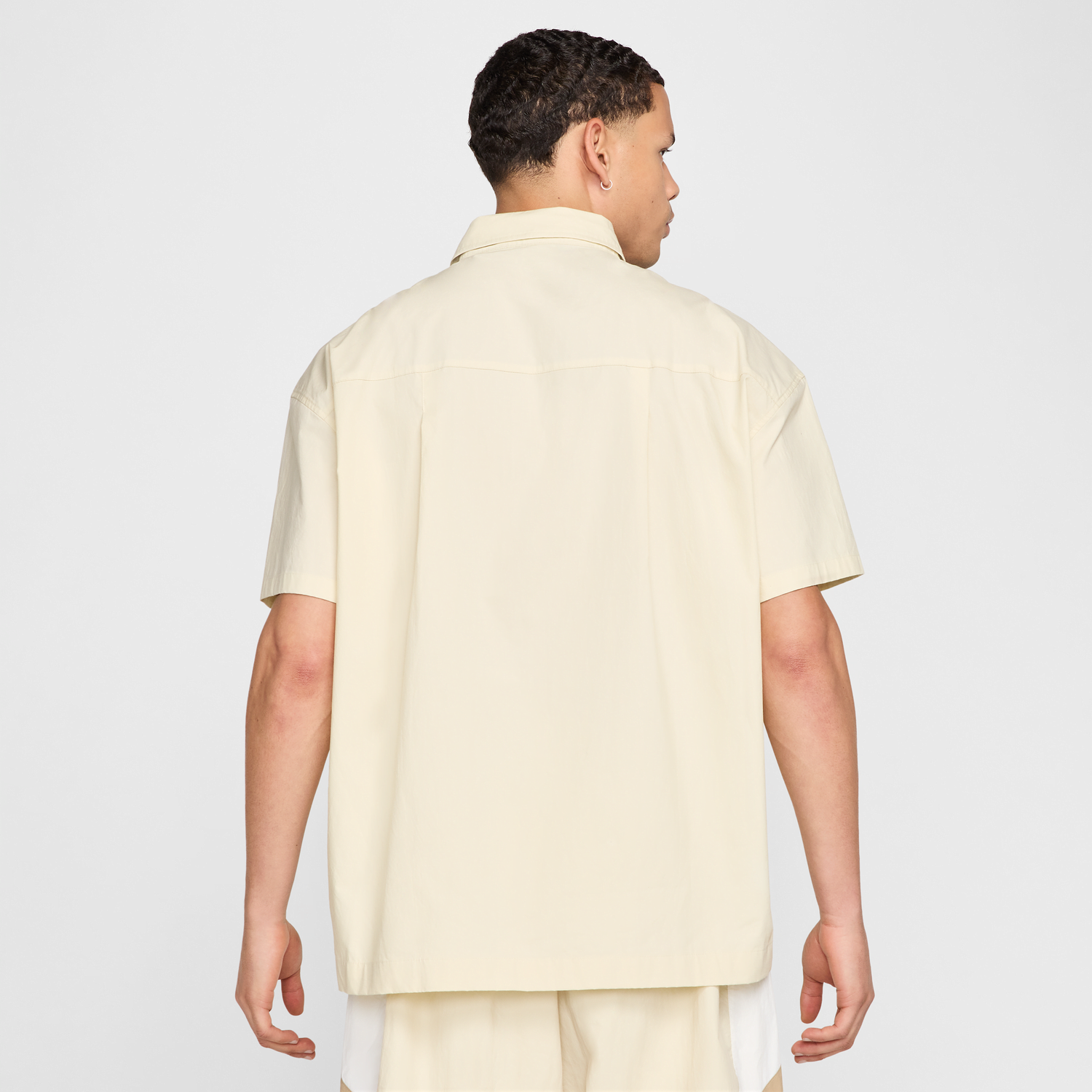 Košeľa Nike Nike Club Short Sleeve Button-Up Shirt Béžová | HJ2026-234, 1