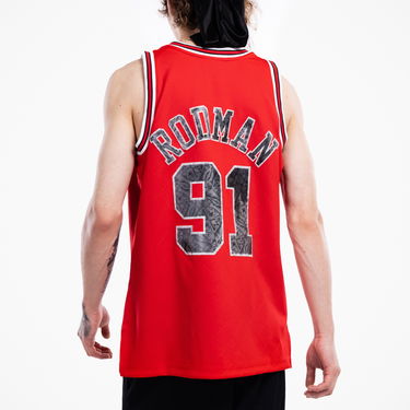 Dres Mitchell & Ness 75th Anniversary Swingman Jersey Dennis Rodman Chicago Bulls Červená | SMJY1202-CBU97DRDRED1, 5