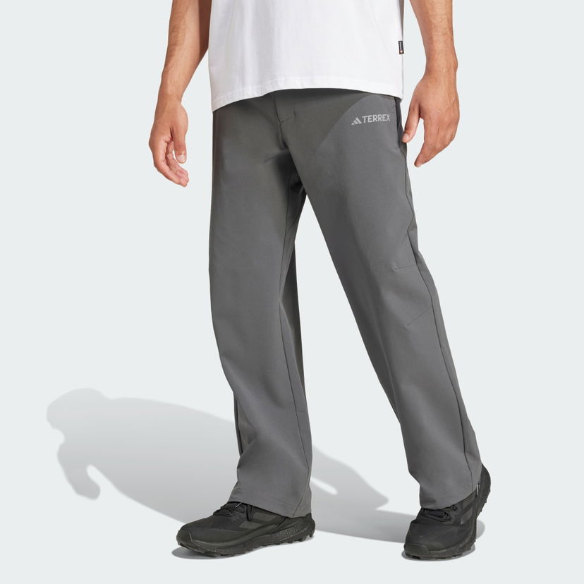 Nohavice adidas Performance WIND.RDY Softshell Joggers Šedá | JD3551