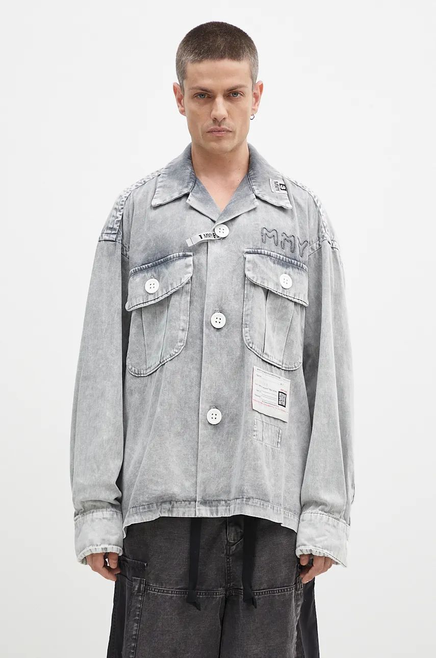 Košeľa Maison MIHARA YASUHIRO Relaxed Denim Shirt Šedá | A13SH082, 0