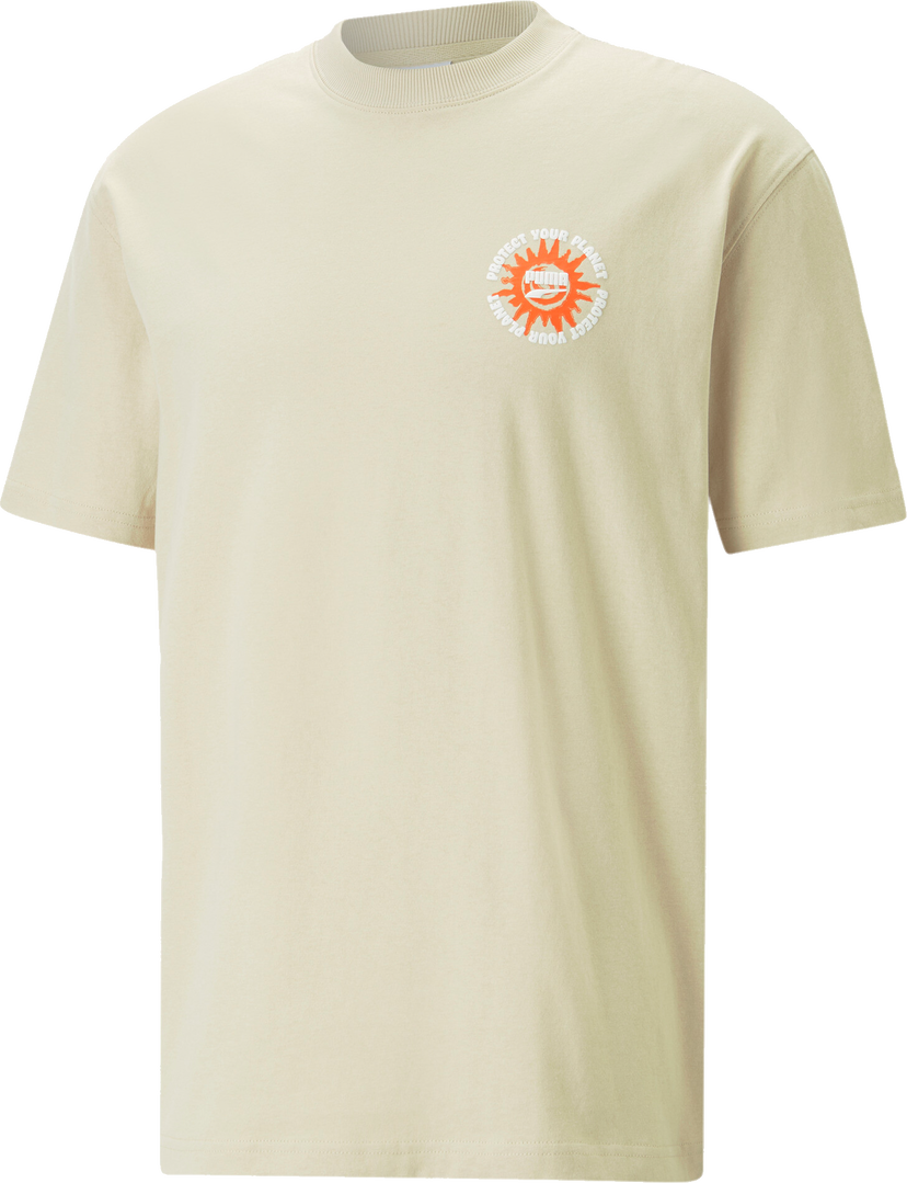Tričko Puma Puma DOWNTOWN Graphic T-Shirt Béžová | 539181-088