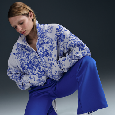 Bomber bunda Nike Loose Fit Jacquard Track Jacket Sportswear Collection Biela | HF9579-100, 2