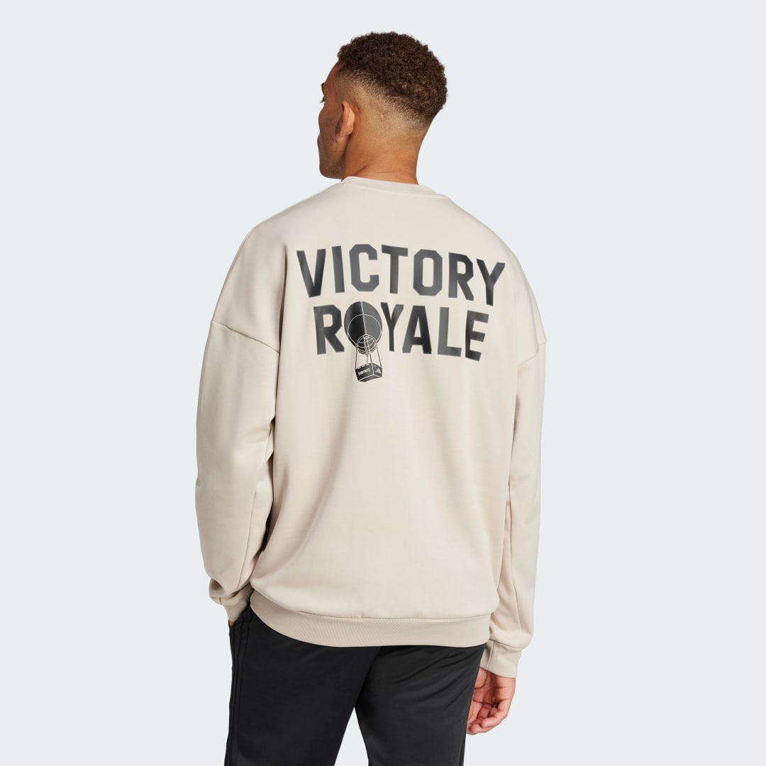 Mikina adidas Performance Fortnite x Future Icons Three Bar Logo Crewneck Sweatshirt Béžová | JV9949, 1