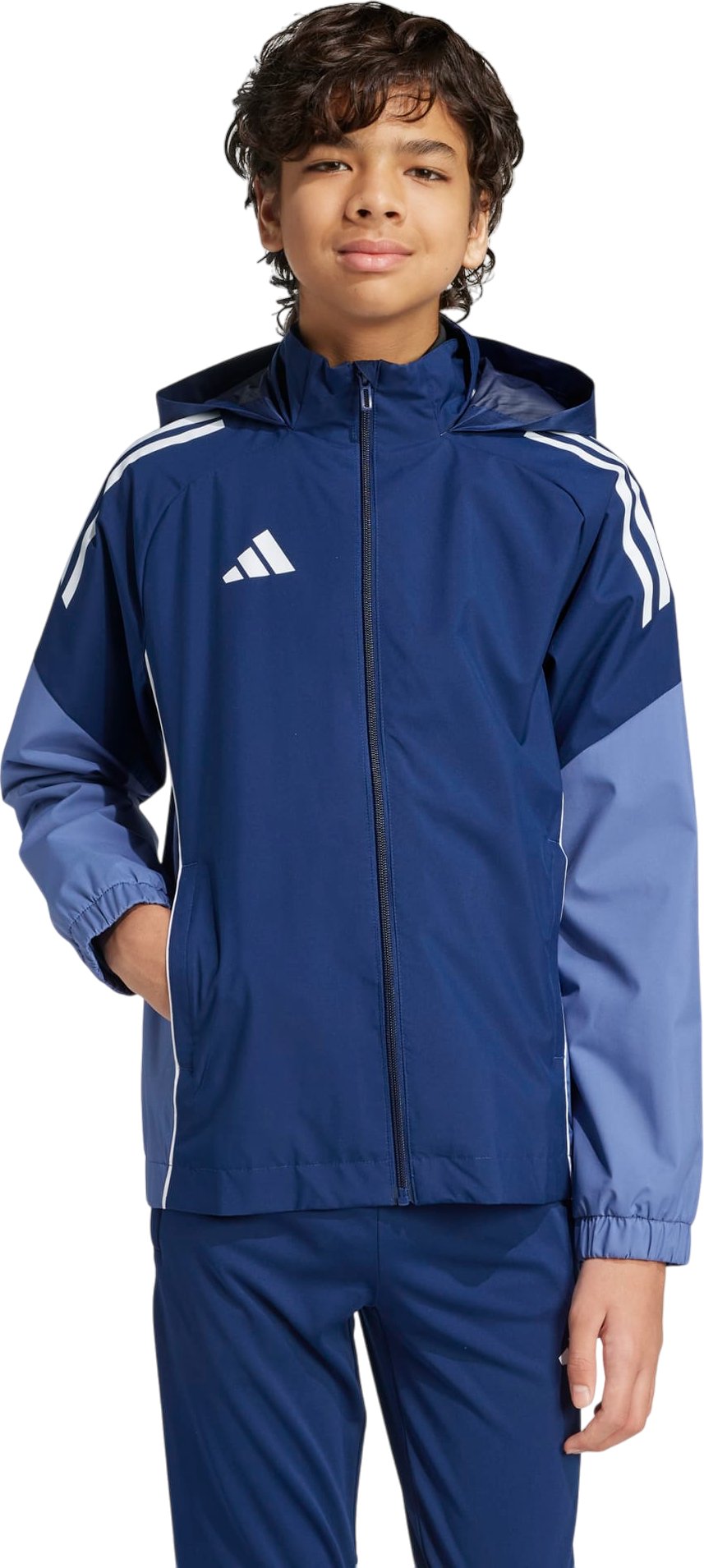 Vetrovka adidas Originals adidas TIRO25C Hooded Jacket Modrá | ji6537, 1