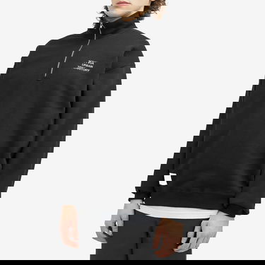 Mikina WTAPS Embroidered Half Zip Sweatshirt Čierna | 242ATDT-CSM20-BLK, 2