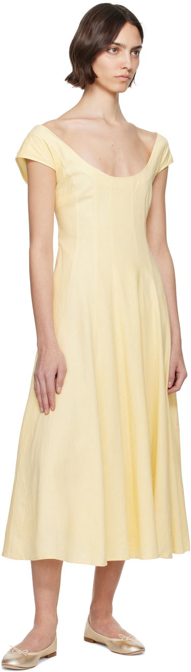 Šaty GUIZIO Guizio Leila Midi Dress Žltá | S25404W085, 3