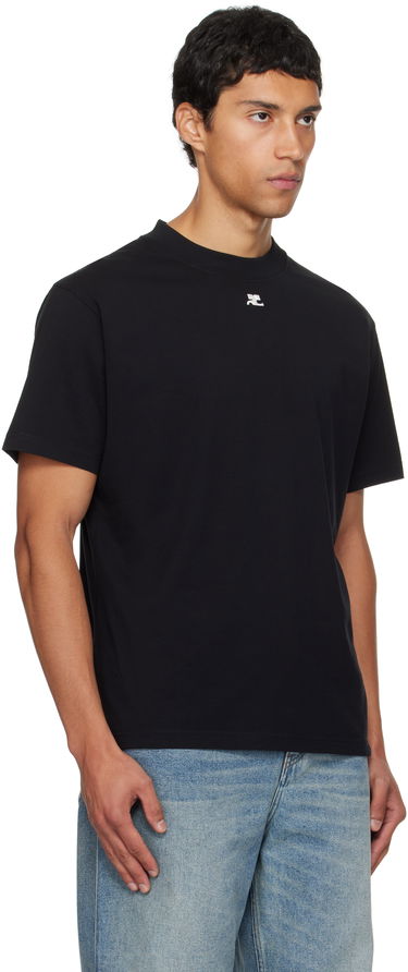 Tričko Courrèges Courrèges Oversized T-Shirt Čierna | 325JTS203JS0233, 1