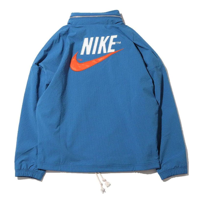 Vetrovka Nike Sportswear Alphabet Logo Woven Jacket Modrá | DM5286-407