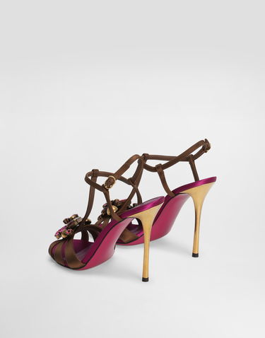 Tenisky a topánky Dolce & Gabbana Keira 2.0 Satin Sandals With Embellishments Rôznofarebný | CR1959A65178W113, 2