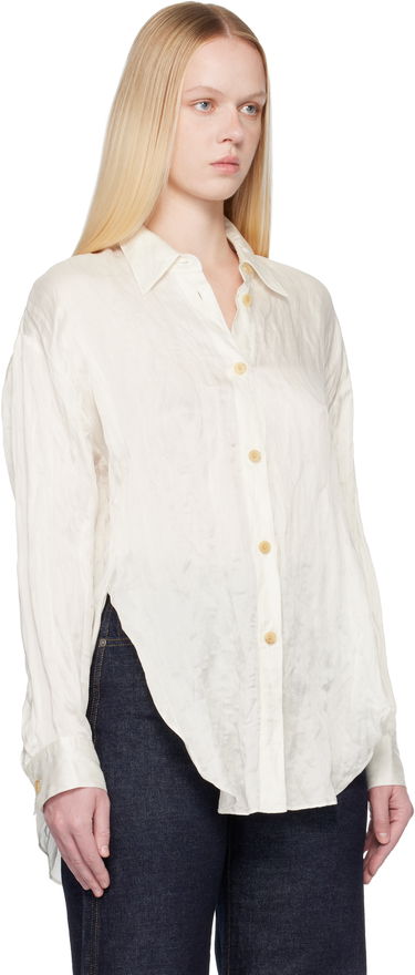 Košeľa Khaite Crinkled Goya Shirt Biela | 2430466, 1