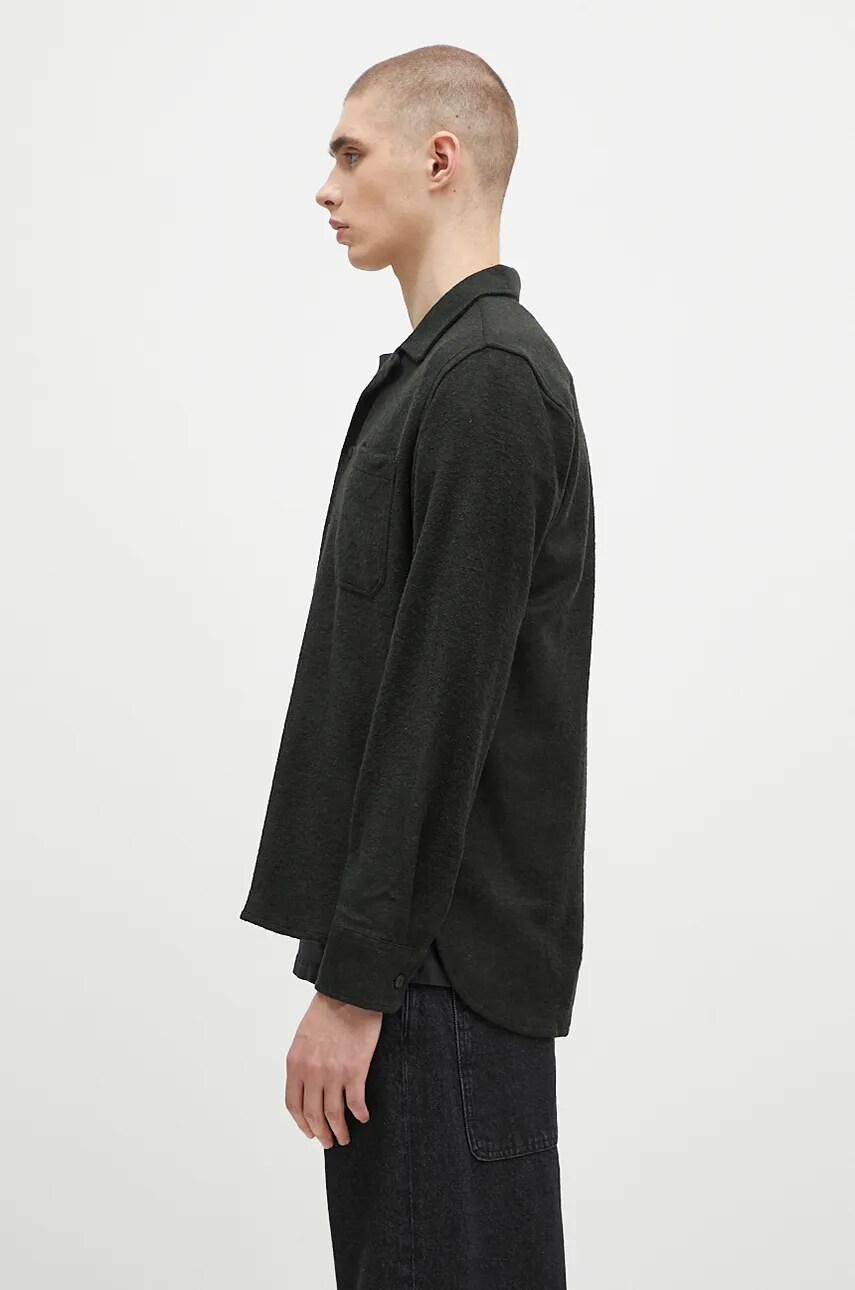 Košeľa Universal Works Universal Works Wool Blend Shirt, Regular Fit Zelené | 31566.FOREST, 1