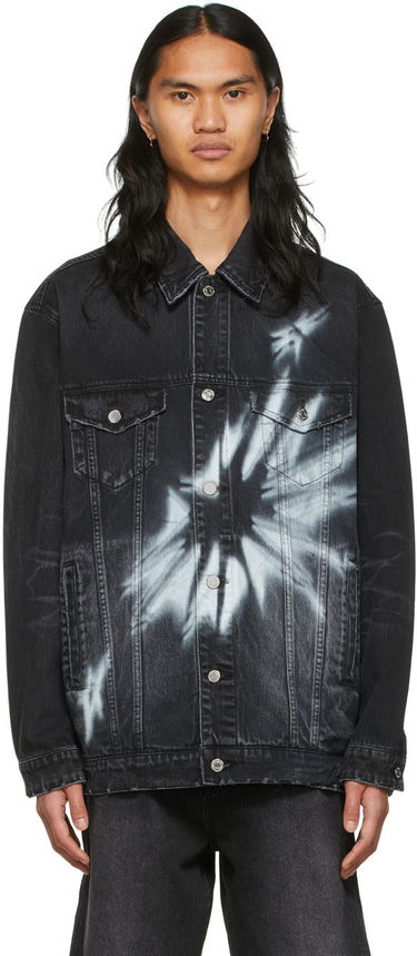 Bunda We11done We11done Graphic Print Denim Jacket Čierna | WD-DJ1-22-356-U-WB, 0