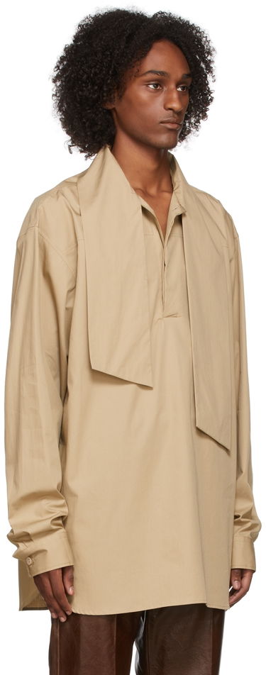Košeľa Dries Van Noten Dries Van Noten Bow Collar Shirt Béžová | 212-020750-3013, 1
