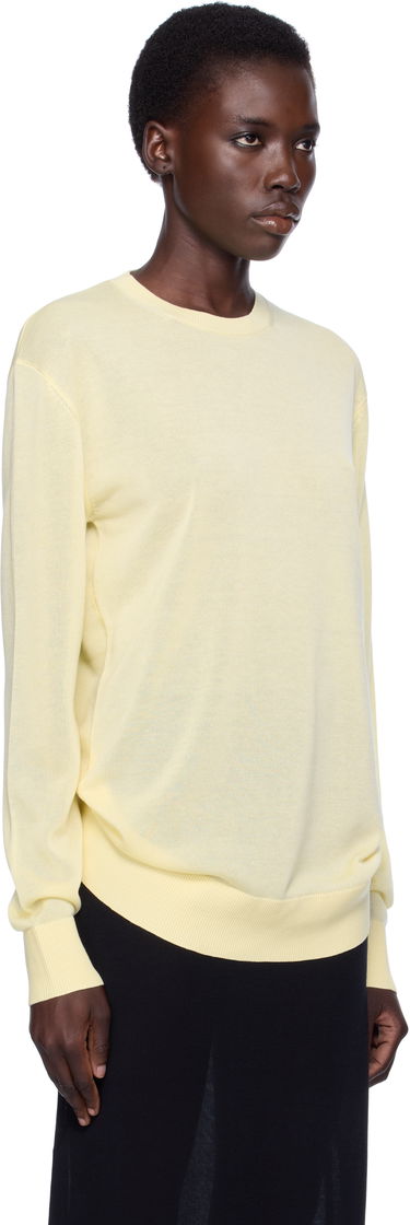Tričko TOTEME TOTEME Knit Long Sleeve Tee Žltá | 253-WRT0604-YA0079, 1