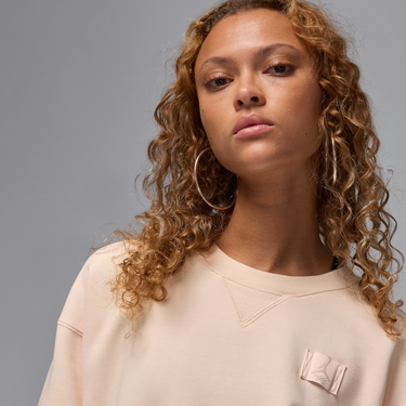 Mikina Jordan Jordan Flight Fleece Crewneck Béžová | FV7053-838, 4