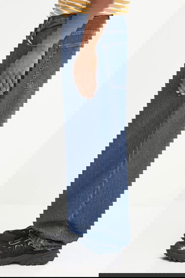 Džínsy Carhartt WIP Brandon Baggy Wide-Leg Jeans Modrá | I035893.106, 1