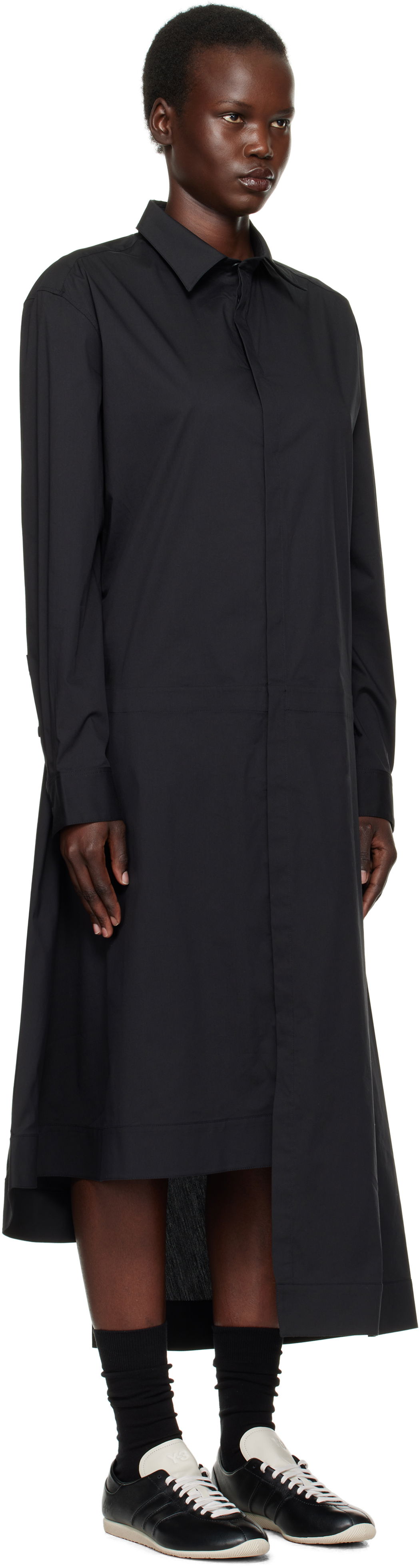 Šaty Y-3 Y-3 Shirt Midi Dress Čierna | JV5840, 1