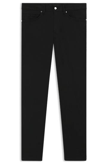 Džínsy BOSS Porsche x BOSS Tapered-Fit Stretch Denim Jeans Čierna | 50550924