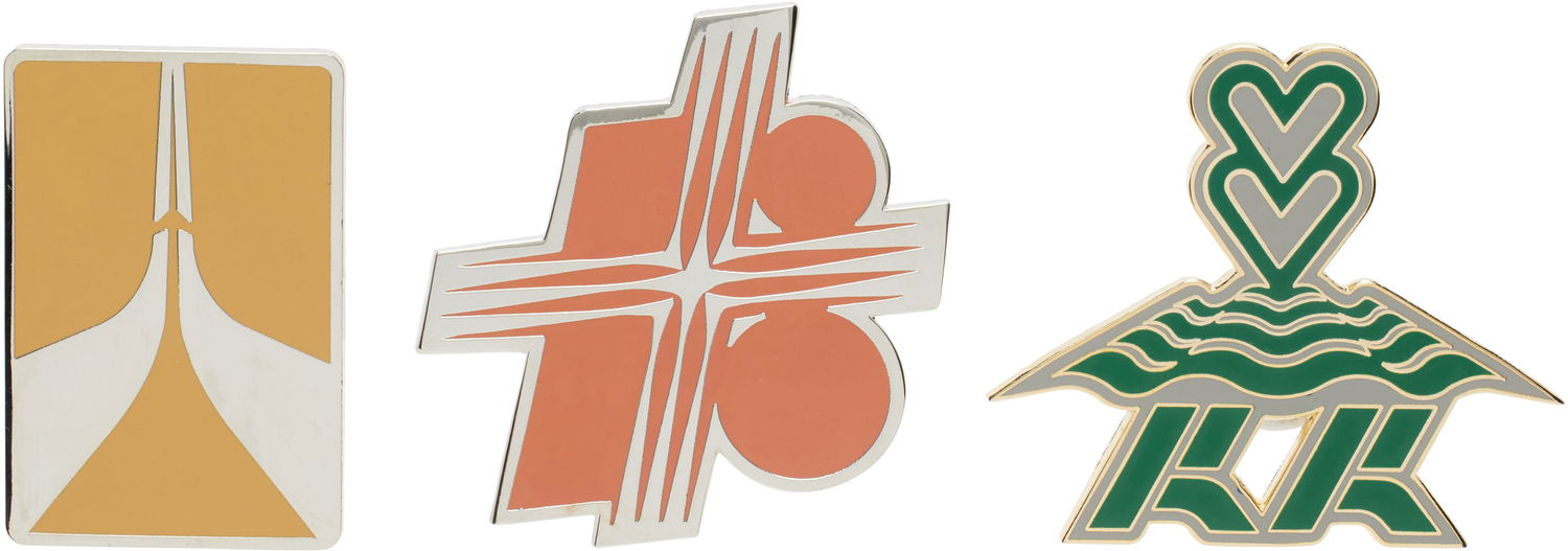 Spona KIKO KOSTADINOV Kiko Kostadinov Sunrise Brooch Set Žltá | KKWSS25ACC04-127, 0