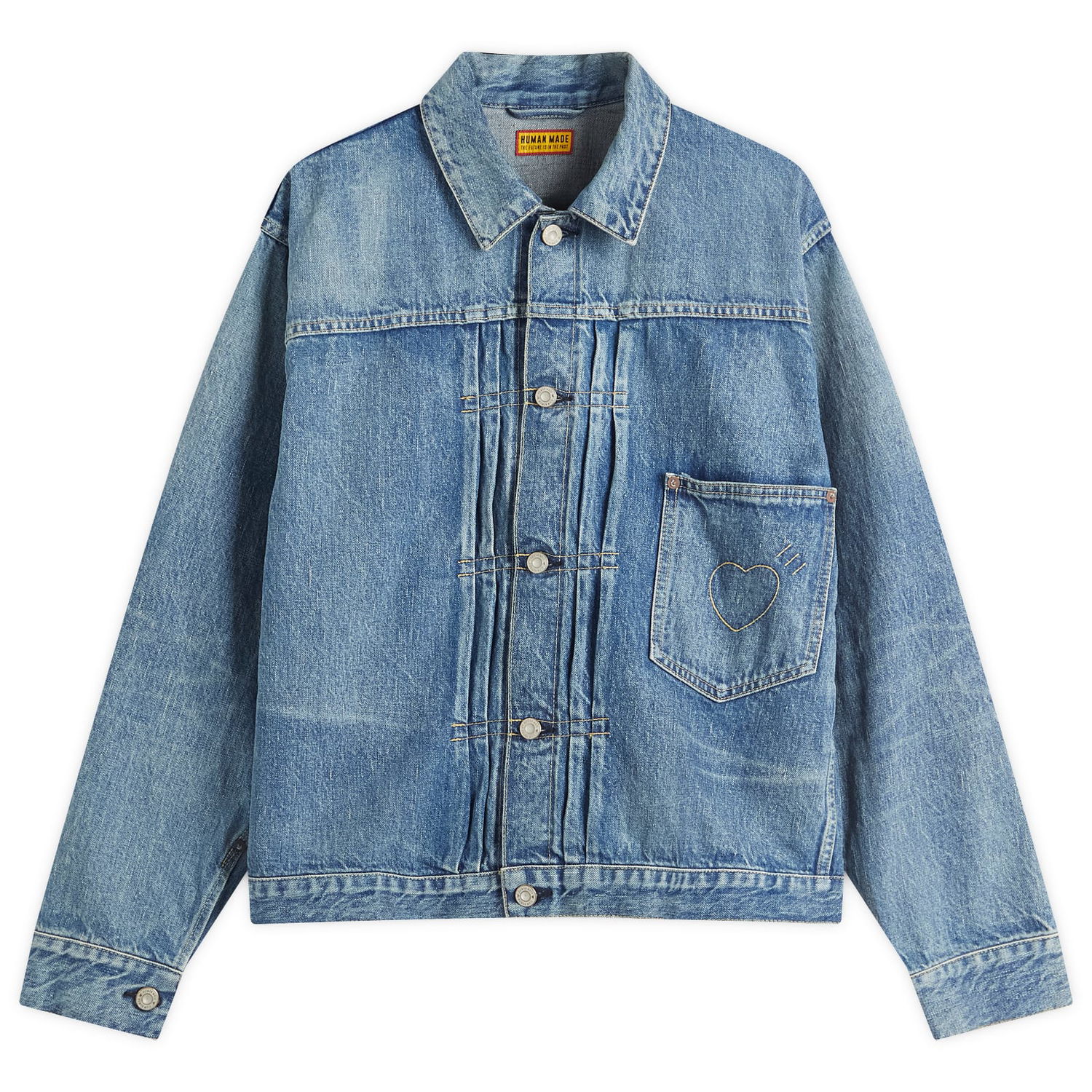 Bunda Human Made Human Made Future Work Denim Jacket, Size Medium Modrá | HM29JK003-IND, 0