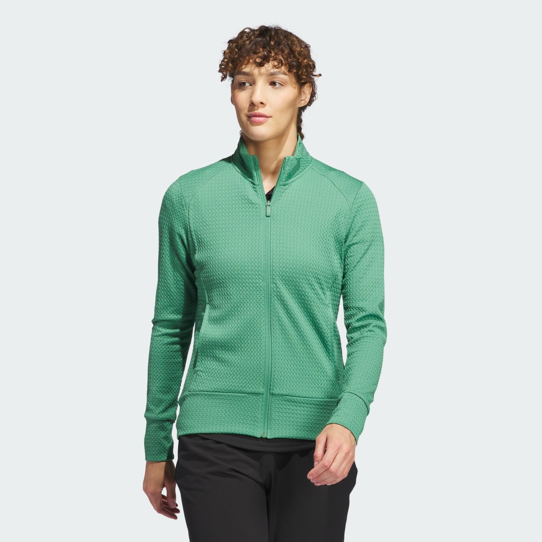 Vetrovka adidas Performance Ultimate365 Textured Full-Zip Jacket Zelené | IW2012, 0