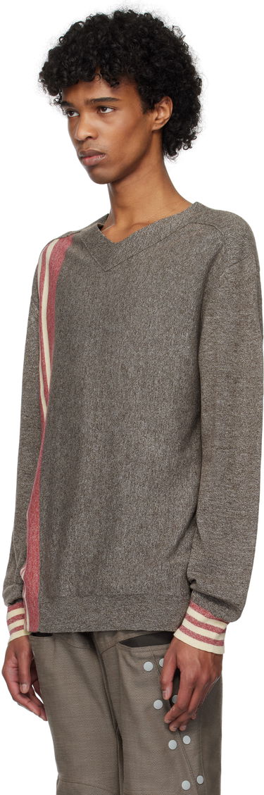 Sveter KIKO KOSTADINOV Kiko Kostadinov Ostro Sweater Hnedá | KKSS25KN02-107, 3