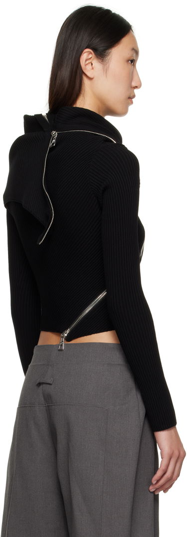 Crop Top Jean Paul Gaultier Jean Paul Gaultier Zipped Turtleneck Top Čierna | 25/03-W-PO009-K000-00, 2