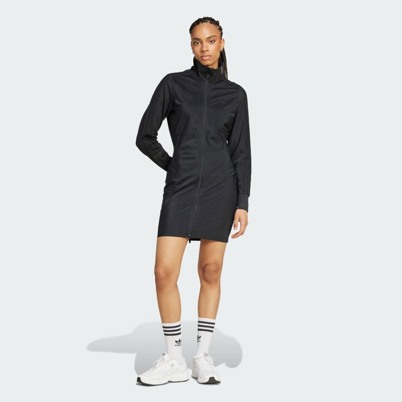 Šaty adidas Performance Firebird Zip-Up Trefoil Dress Čierna | IW5515