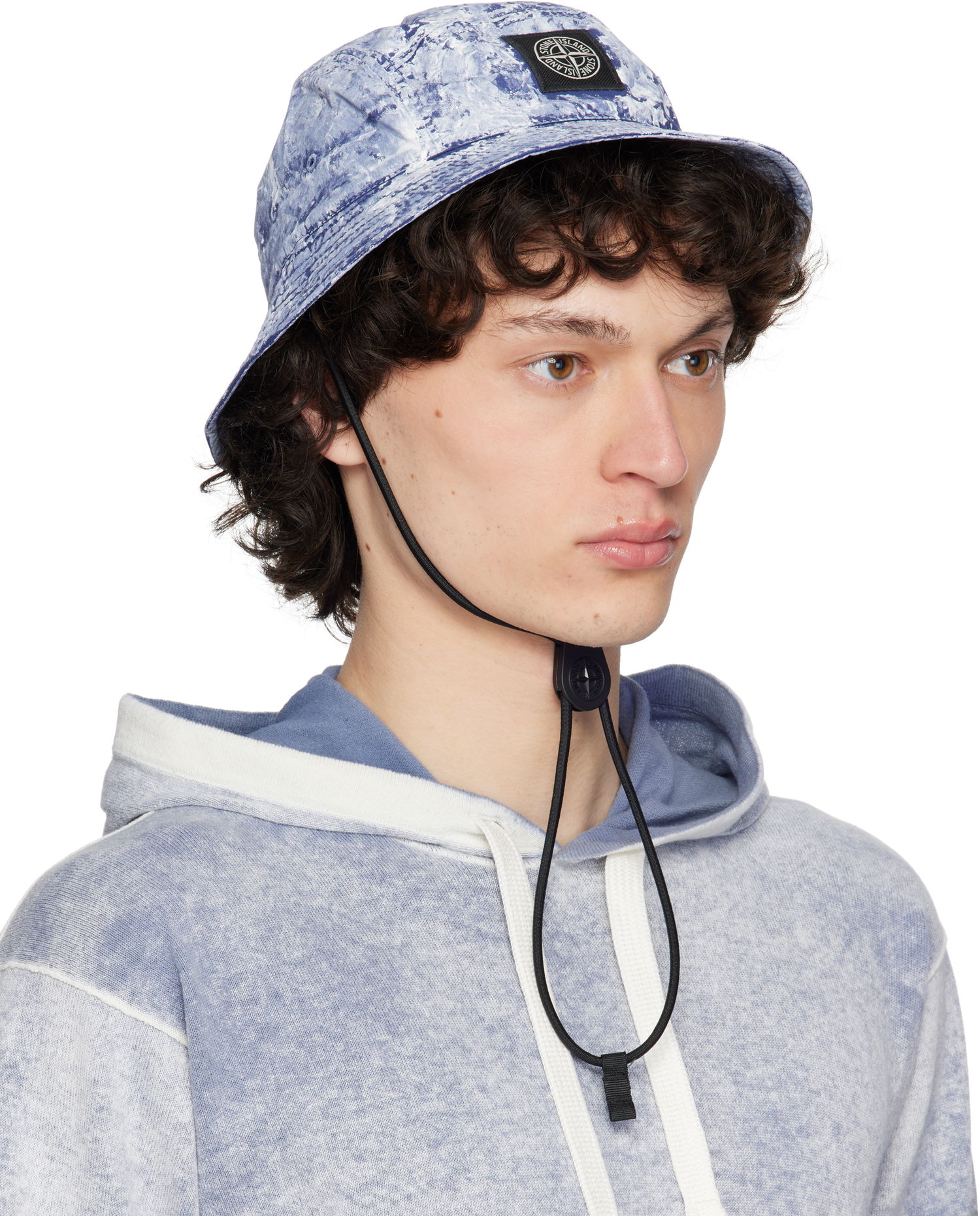 Klobúk Stone Island Stone Island Pigment Stretch-TC Bucket Hat Modrá | K1S15 9100013 S0143, 1