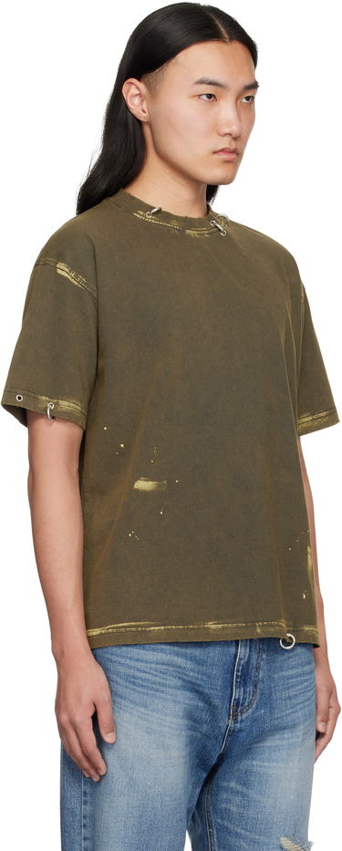 Tričko We11done We11done Pierced T-Shirt Zelené | WD-TT0-25-770-U-CH, 1