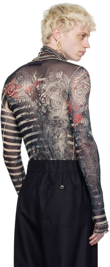 Košeľa Jean Paul Gaultier Gaultier Tattoo Print Turtleneck Béžová | 23/15-U-TO121-T537-595031, 2
