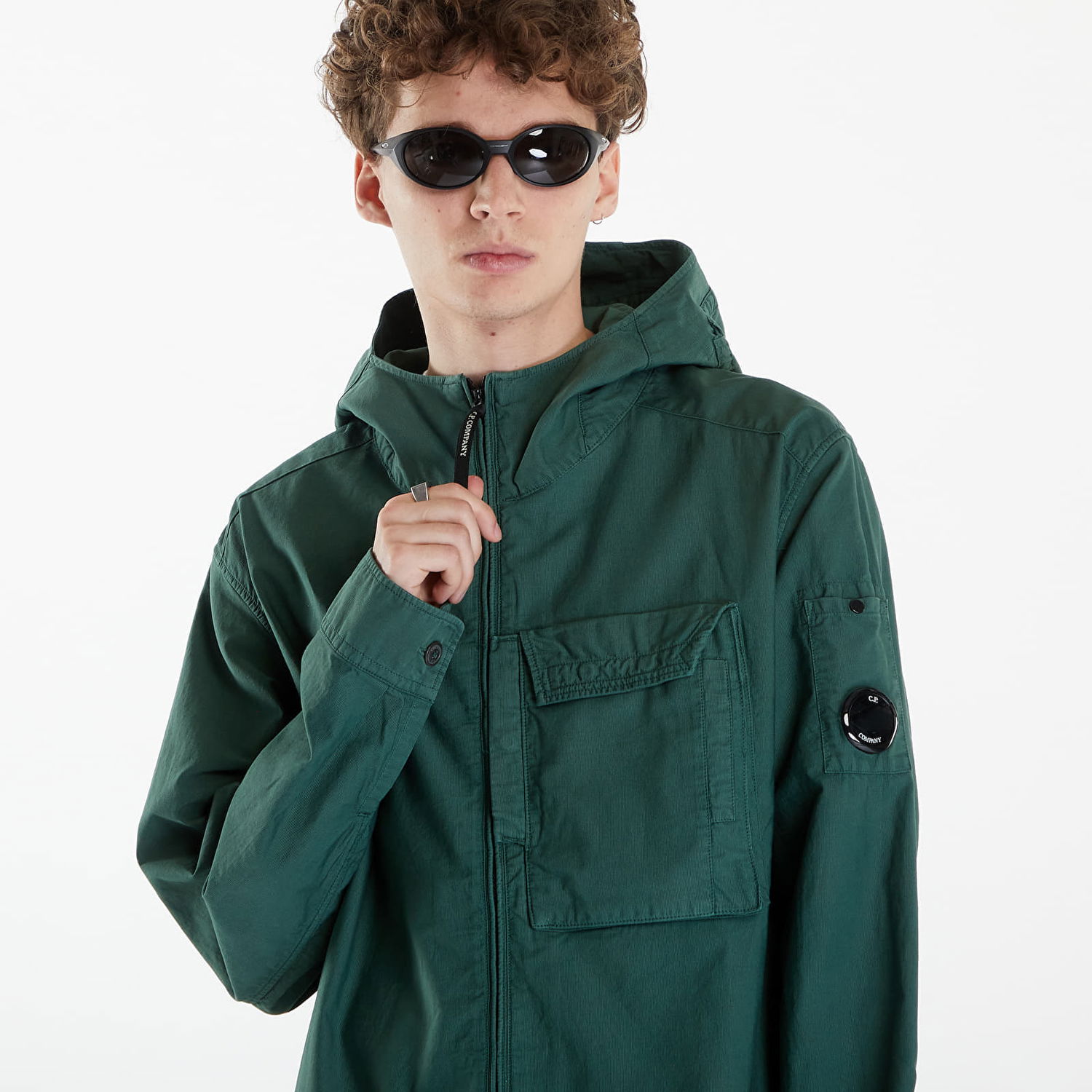 Bunda C.P. Company Ottoman Long Sleeve Jacket Duck Green Zelené | 16CMSH156A006406O-649, 1