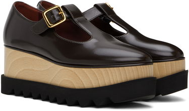 Tenisky a topánky Stella McCartney Sneak-Elyse T-Bar Platform Loafers Hnedá | 810448AP0350, 3