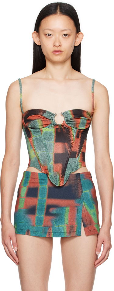 Sukňa Miaou Miaou Deia Printed Corset Top Rôznofarebný | 7069VC2RST, 0