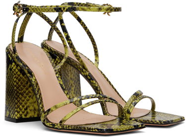 Doplnky Gianvito Rossi Gianvito Rossi Snakeskin Heeled Sandals Zelené | G32336.95RIC.BON, 3