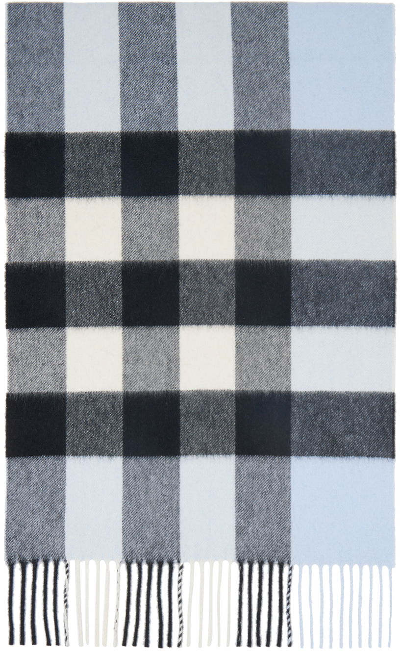 Šál Burberry Check Scarf Blue Modrá | 8049725