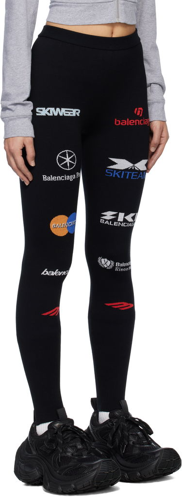 Legíny Balenciaga Black Ski Logo Leggings Čierna | 799927-T1699-2771, 1