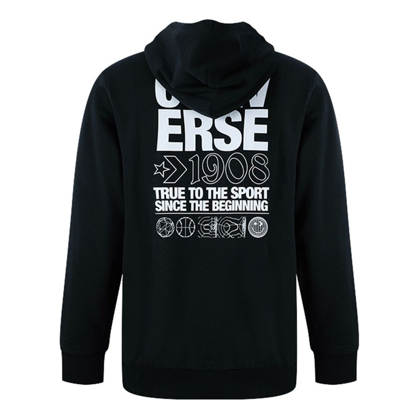 Mikina Converse Graphic Print Hoodie Čierna | 10021131-A01, 0