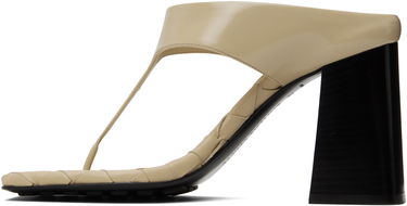 Starostlivosť o obuv Bottega Veneta Bottega Veneta Marella Thong Heeled Sandals Béžová | 817500 V3H90, 2