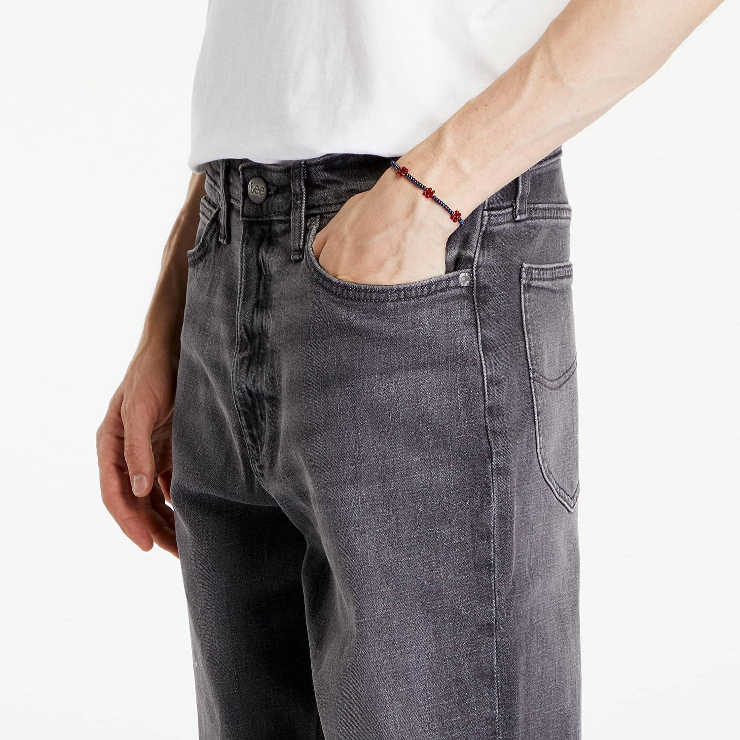 Nohavice Lee Pants Austin Dark Smoke Šedá | 112355803, 1