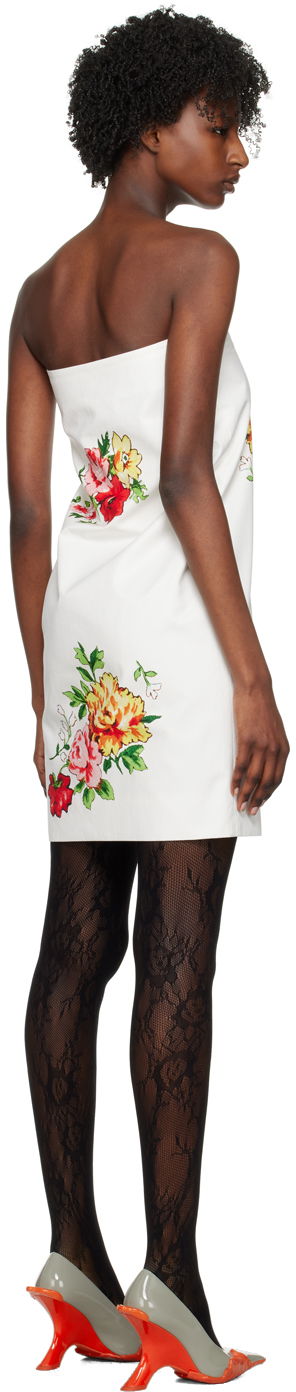 Šaty We11done We11done Printed Strapless Mini Dress Biela | WD-OP1-23-016-W-MX, 2