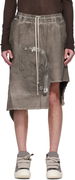 Rick Owens DRKSHDW Hollywood Dracca Asymmetrical Skirt