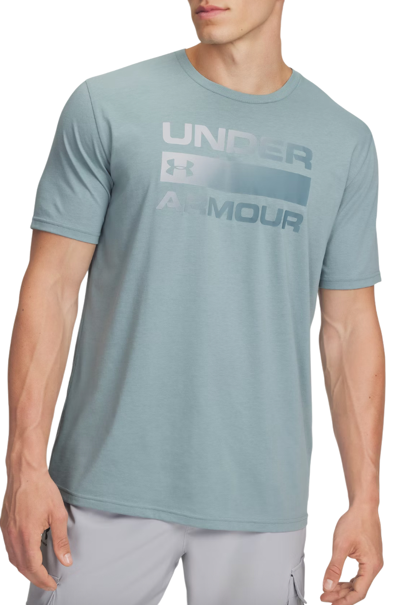 Tričko Under Armour T-Shirt TEAM ISSUE WORDMARK Short Sleeve Tyrkysová | 1329582-323