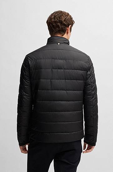 Prešívaná bunda BOSS Regular-Fit Water-Repellent Jacket Čierna | 50519237, 1