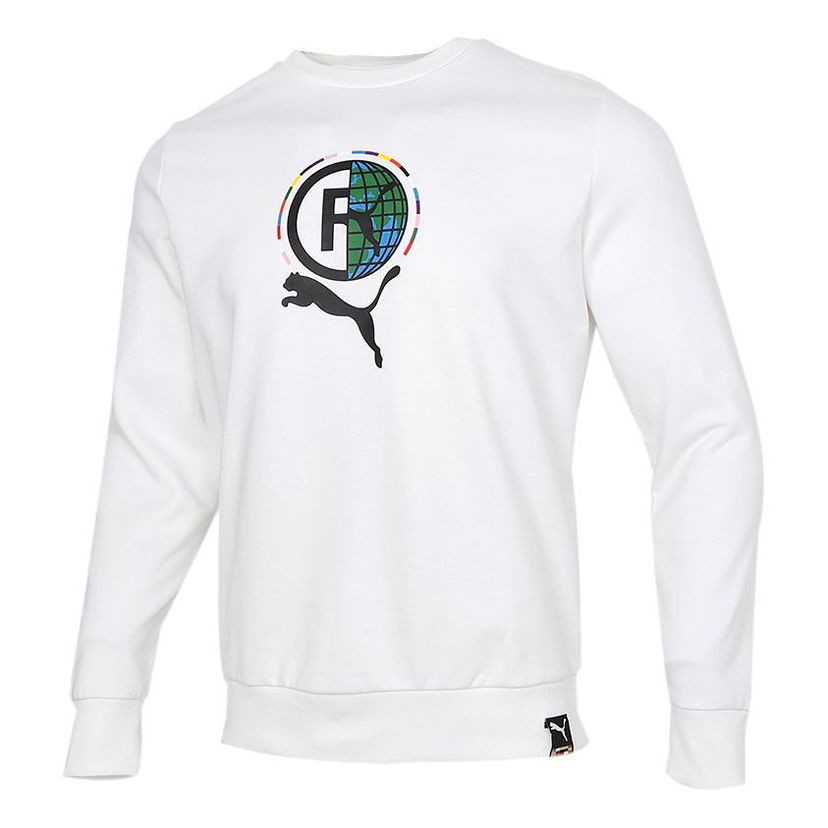 Sveter Puma Game Graphic Crewneck Sweatshirt Biela | 531416-02