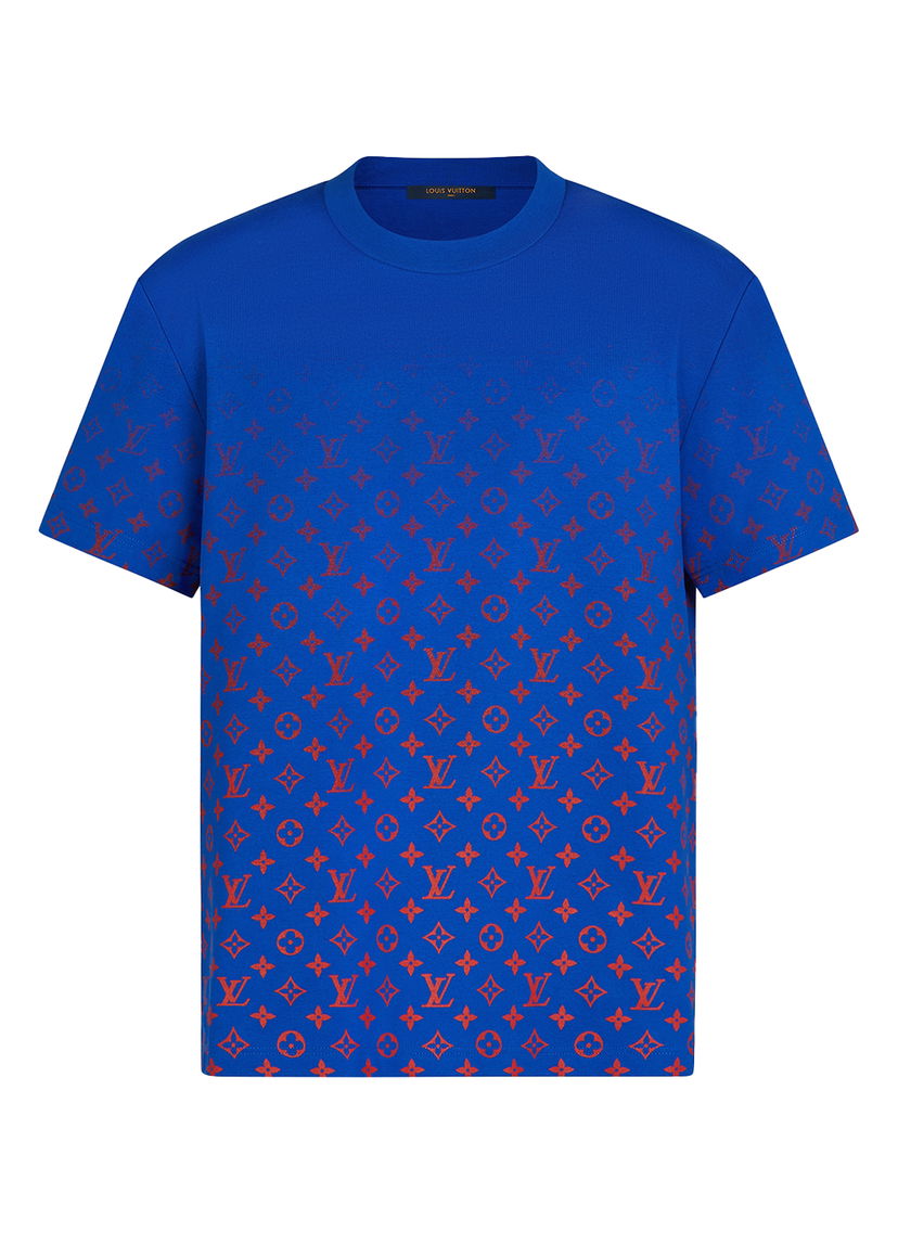 Tričko Louis Vuitton Louis Vuitton LVSE Monogram Gradient T-Shirt Modrá | 1A8WMR