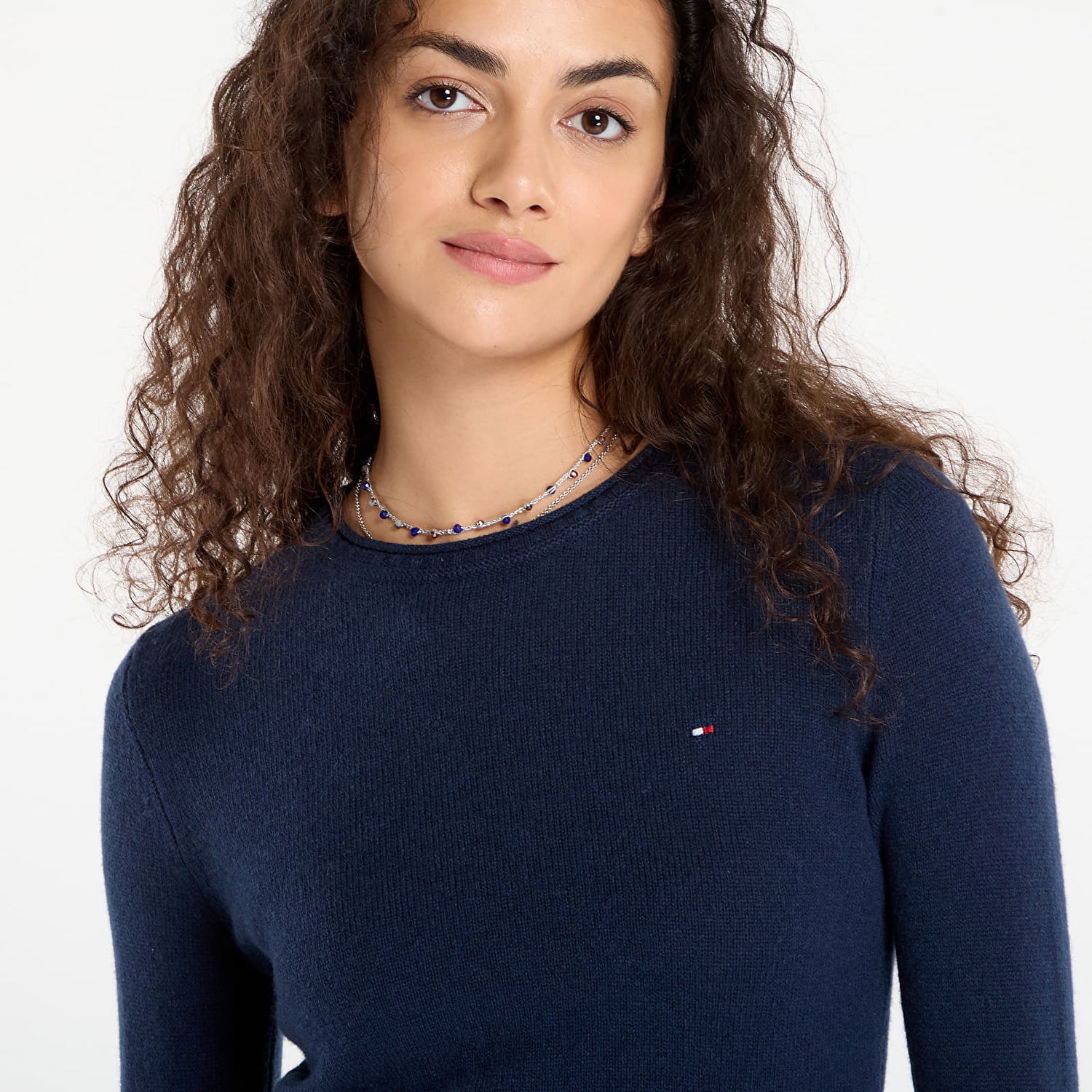 Sveter Tommy Hilfiger Tommy Hilfiger Soft Wool Long Sleeve Sweater Navy | WW0WW40264 C1G, 1
