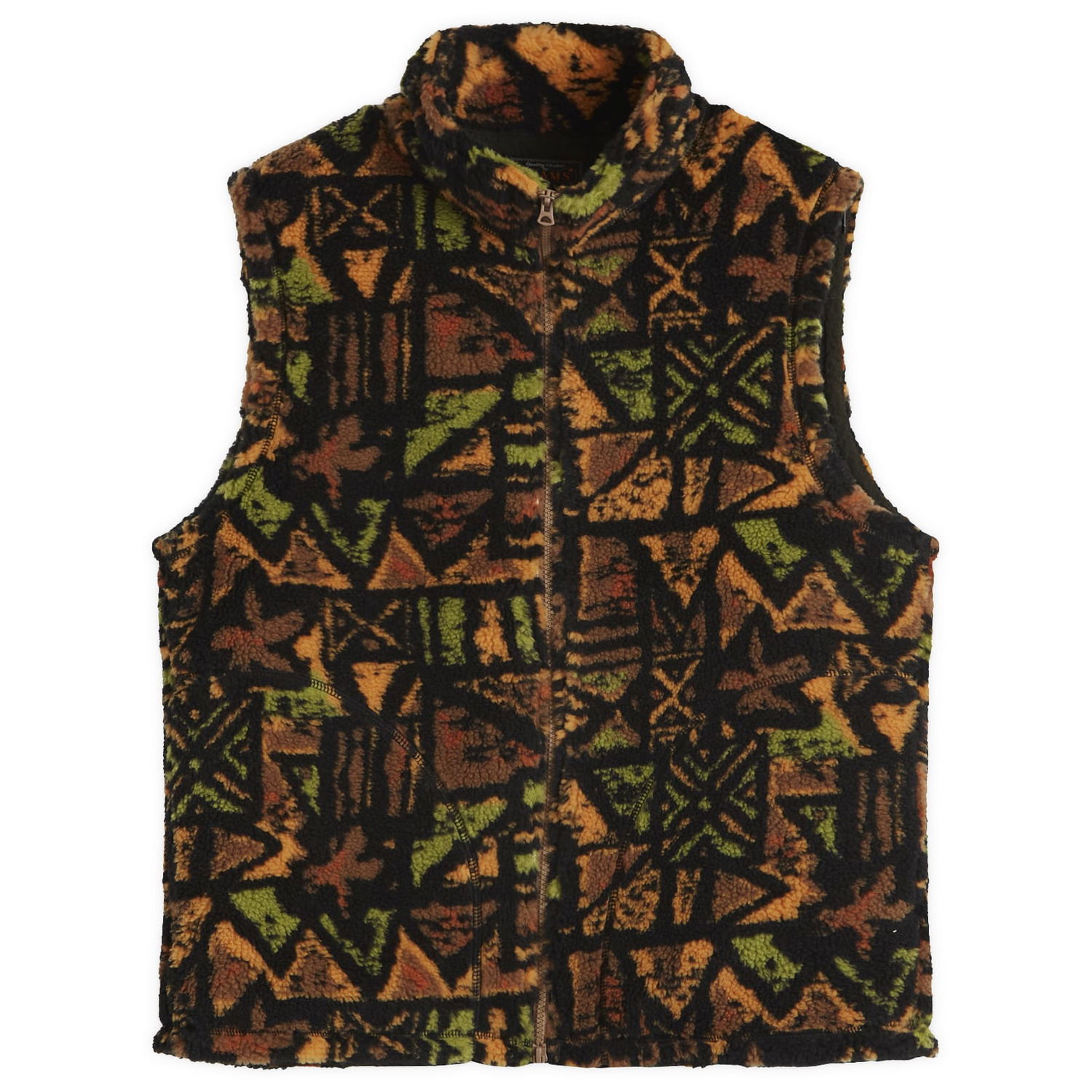 Vesta BEAMS Beams Plus Stand Collar Fleece Zip Vest Rôznofarebný | 3806-0114-791-90, 1