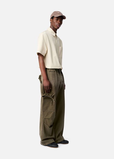 Cargo nohavice AXEL ARIGATO Dax Faded Wide-Leg Cargo Trousers Zelené | A3306001, 4