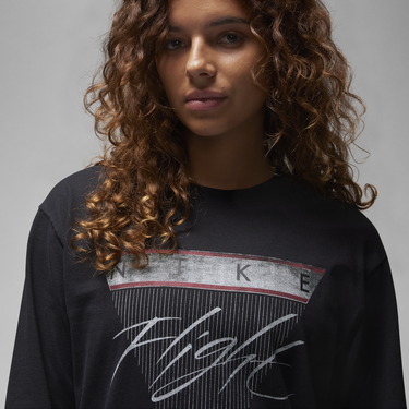 Tričko Jordan Long-Sleeve Graphic T-Shirt Čierna | FD7205-010, 4
